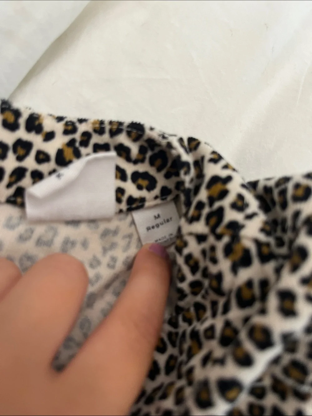GAP Black and Cream Leopard Print Short Sleeve Dress